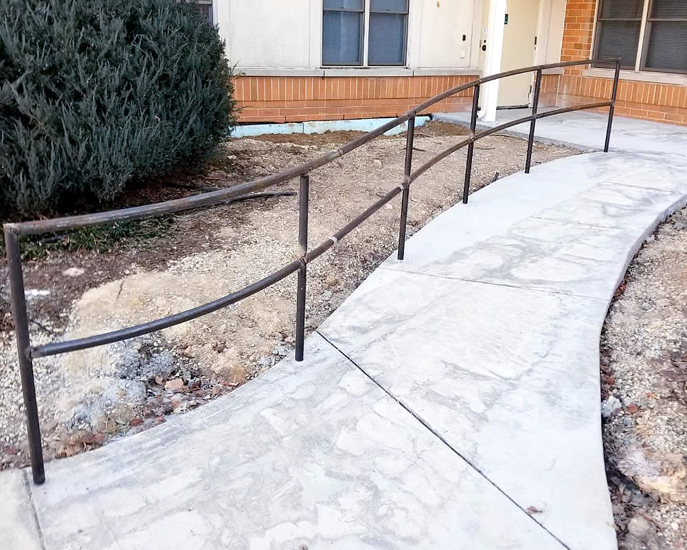 custom sidewalk handrail